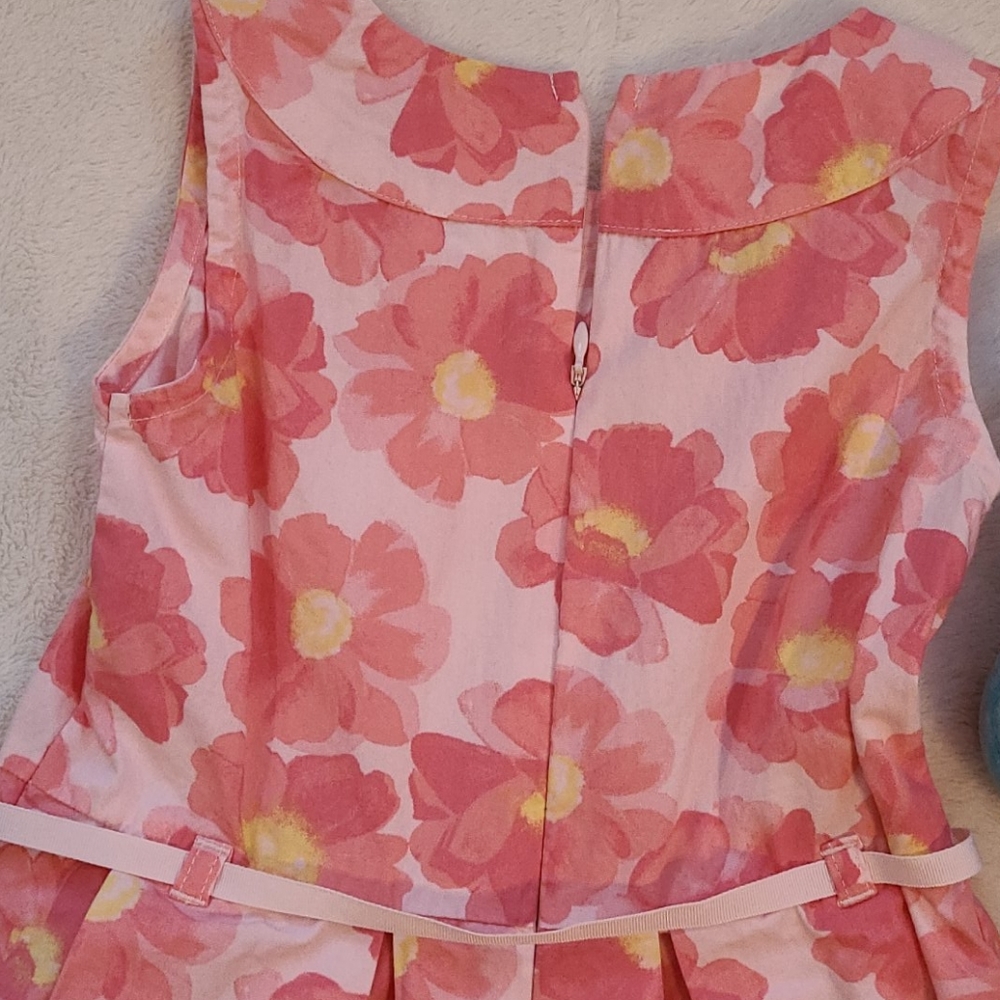 Girl's Gymboree Spring Floral Dress Size 5 Pink 🐰 - Picture 6 of 6